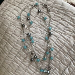 J. Crew Turquoise Bead Necklace